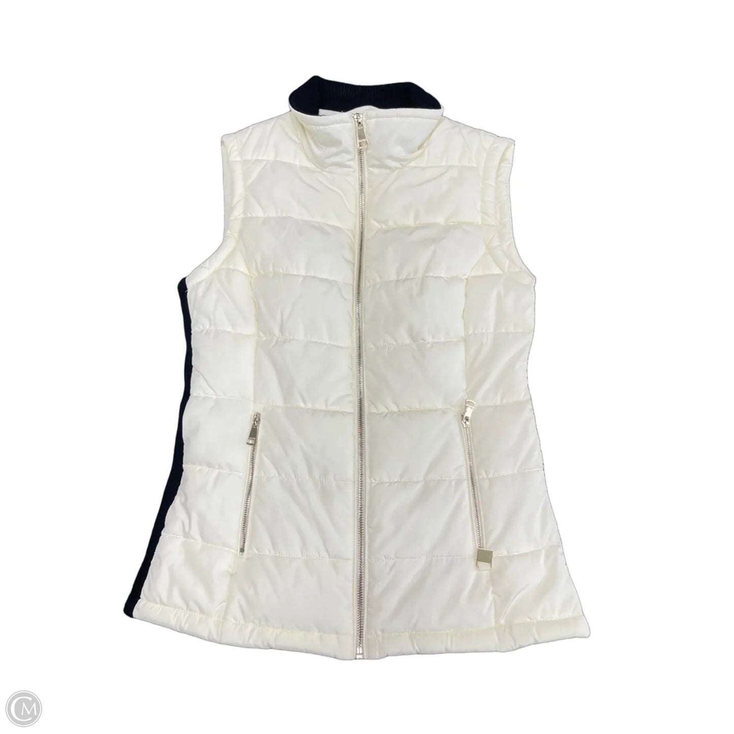 Jacket Puffer & Quilted By Calvin Klein In Beige, Size: Xs