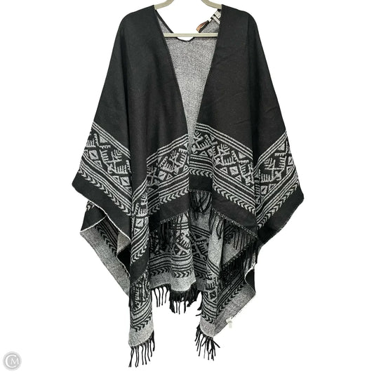 Shawl By Soft Surroundings In Black & Grey, Size: Osfm