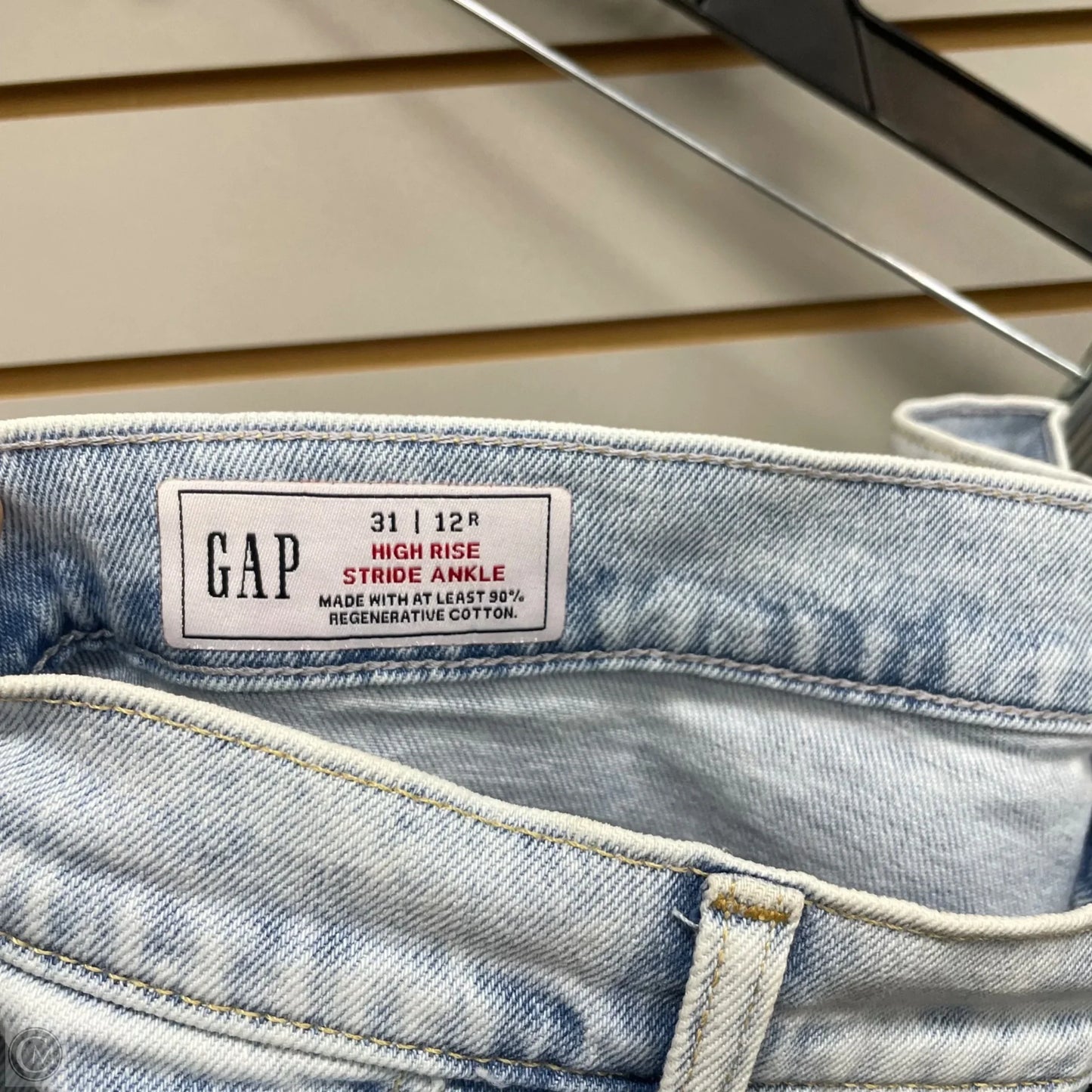 Jeans Wide Leg By Gap In Blue, Size: 12