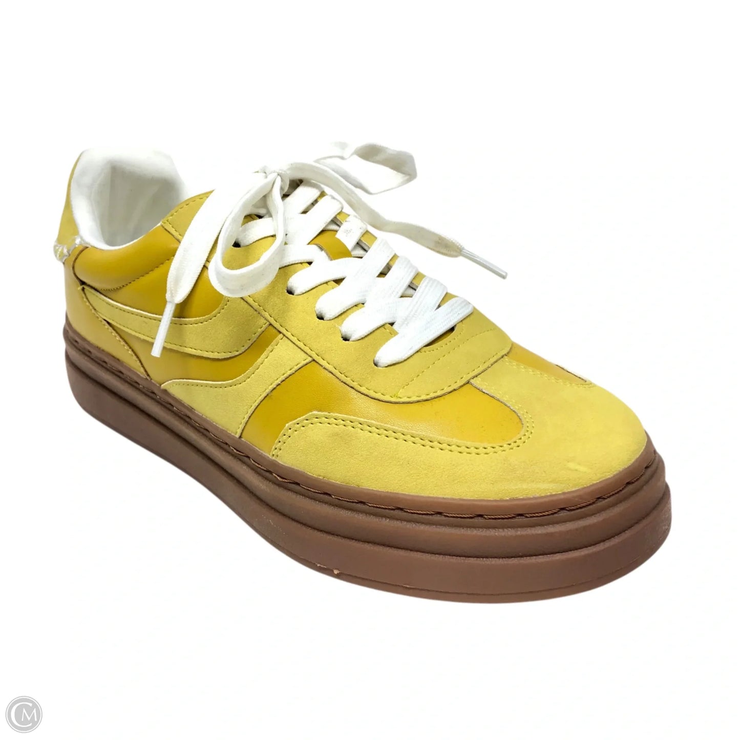 Shoes Sneakers By Clothes Mentor In Yellow, Size: 8.5