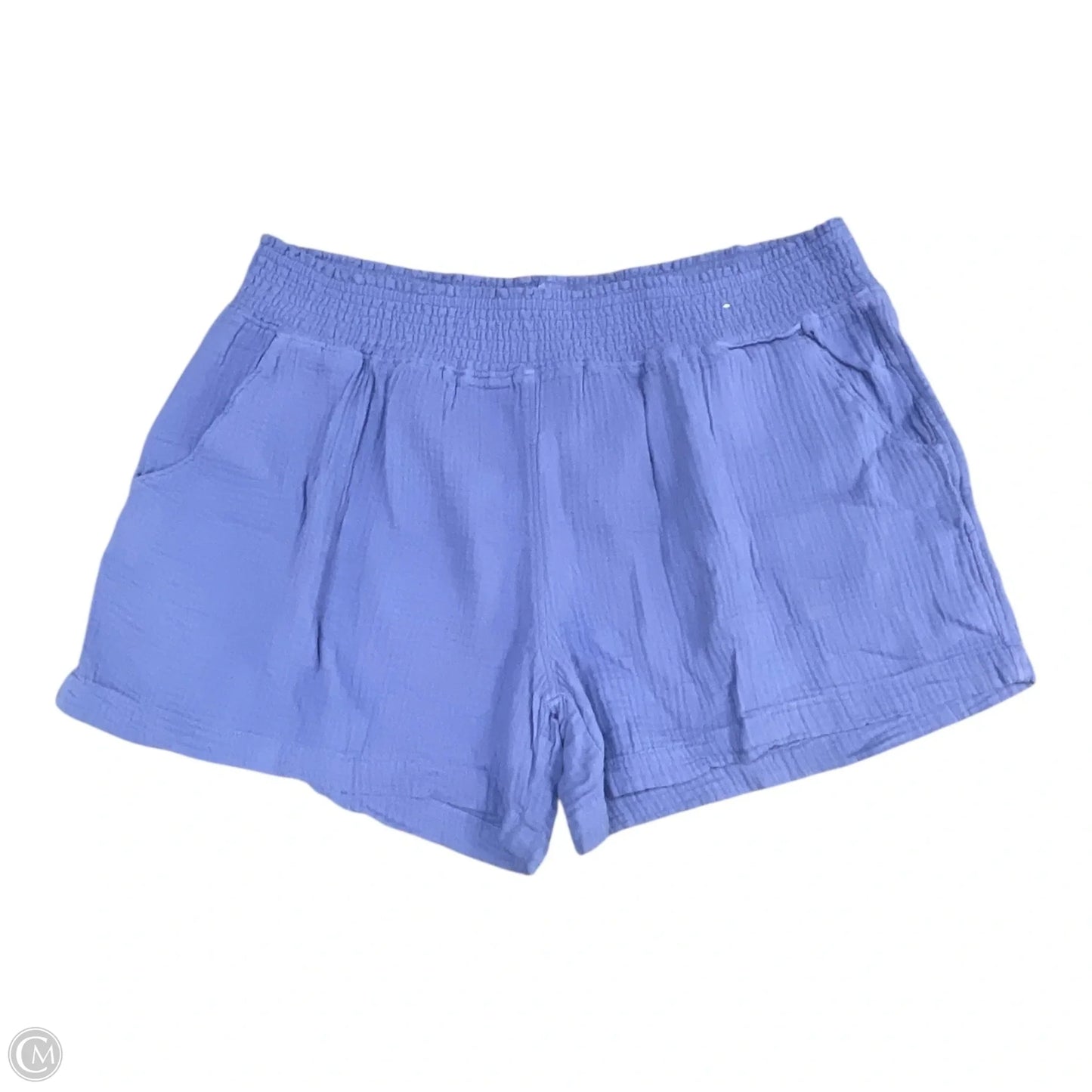 Shorts By Three Dots In Blue, Size: Xxl