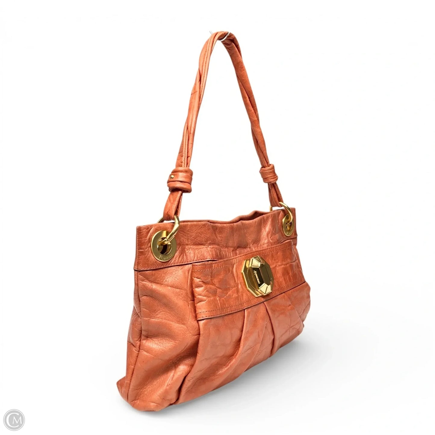 Handbag Leather By Makowsky, Size: Small