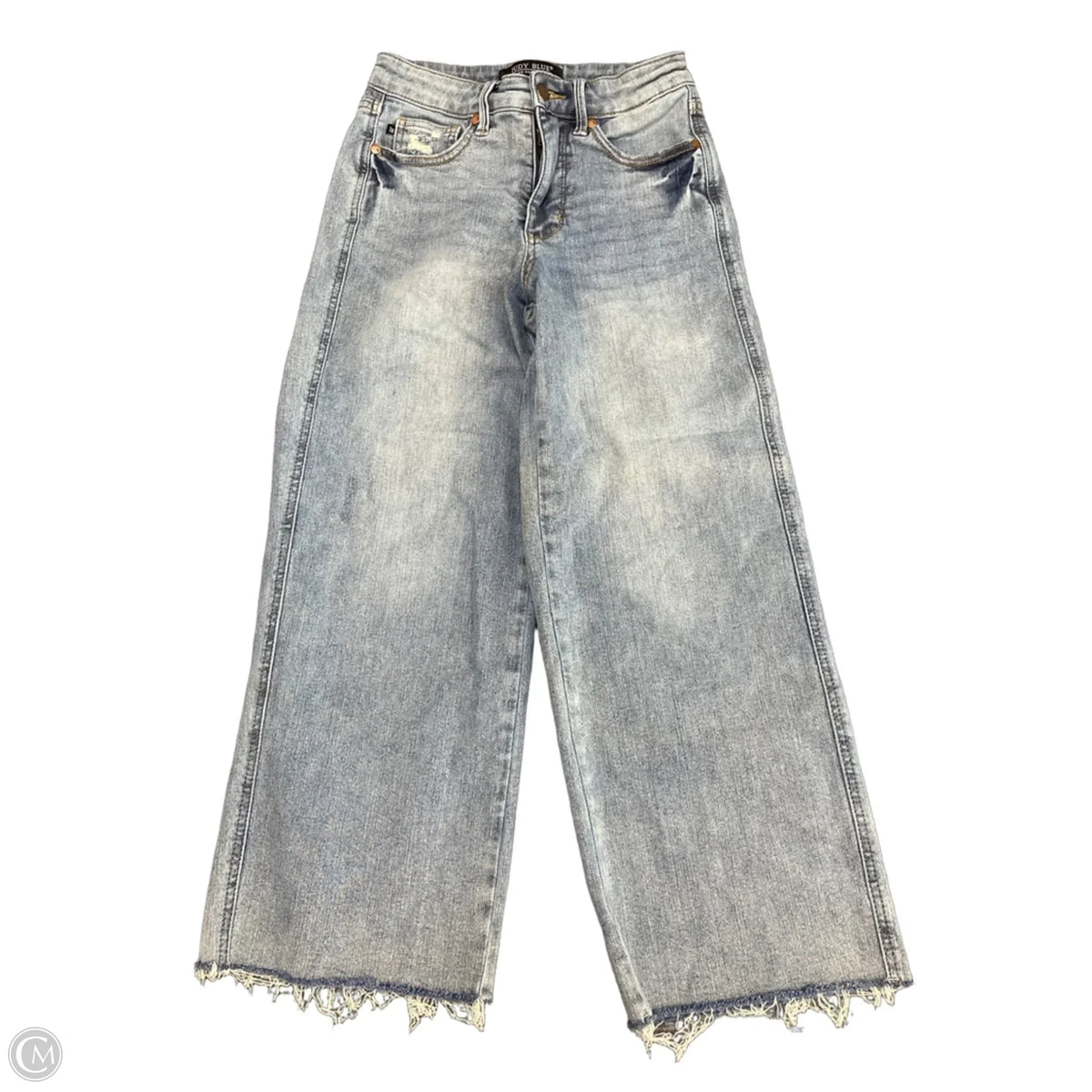 Jeans Cropped By Judy Blue In Blue, Size: 0
