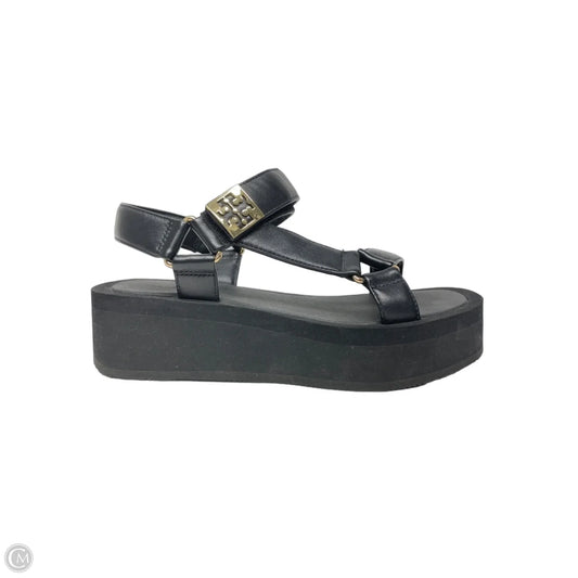 Sandals Designer By Tory Burch In Black, Size: 8