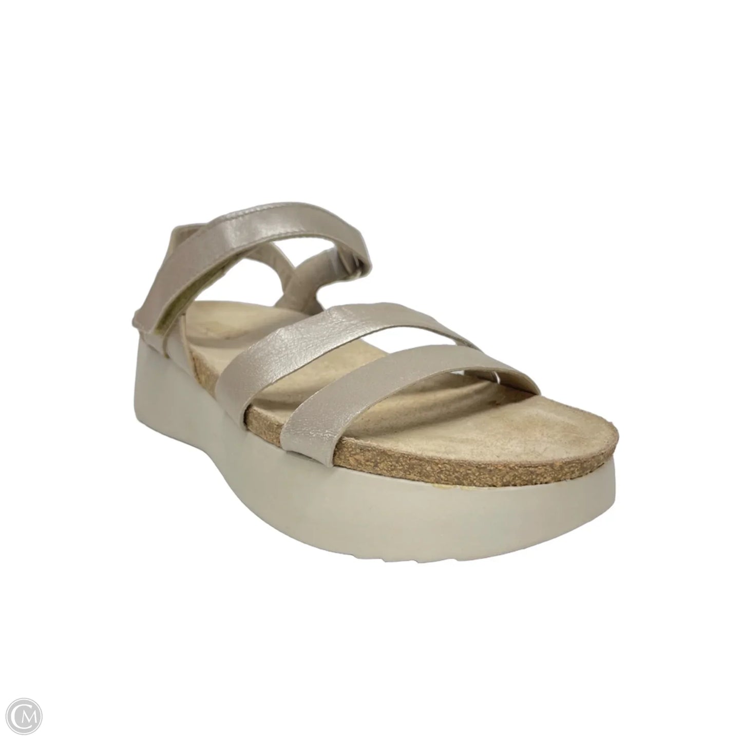 Sandals Heels Platform By Munro In Taupe, Size: 7.5