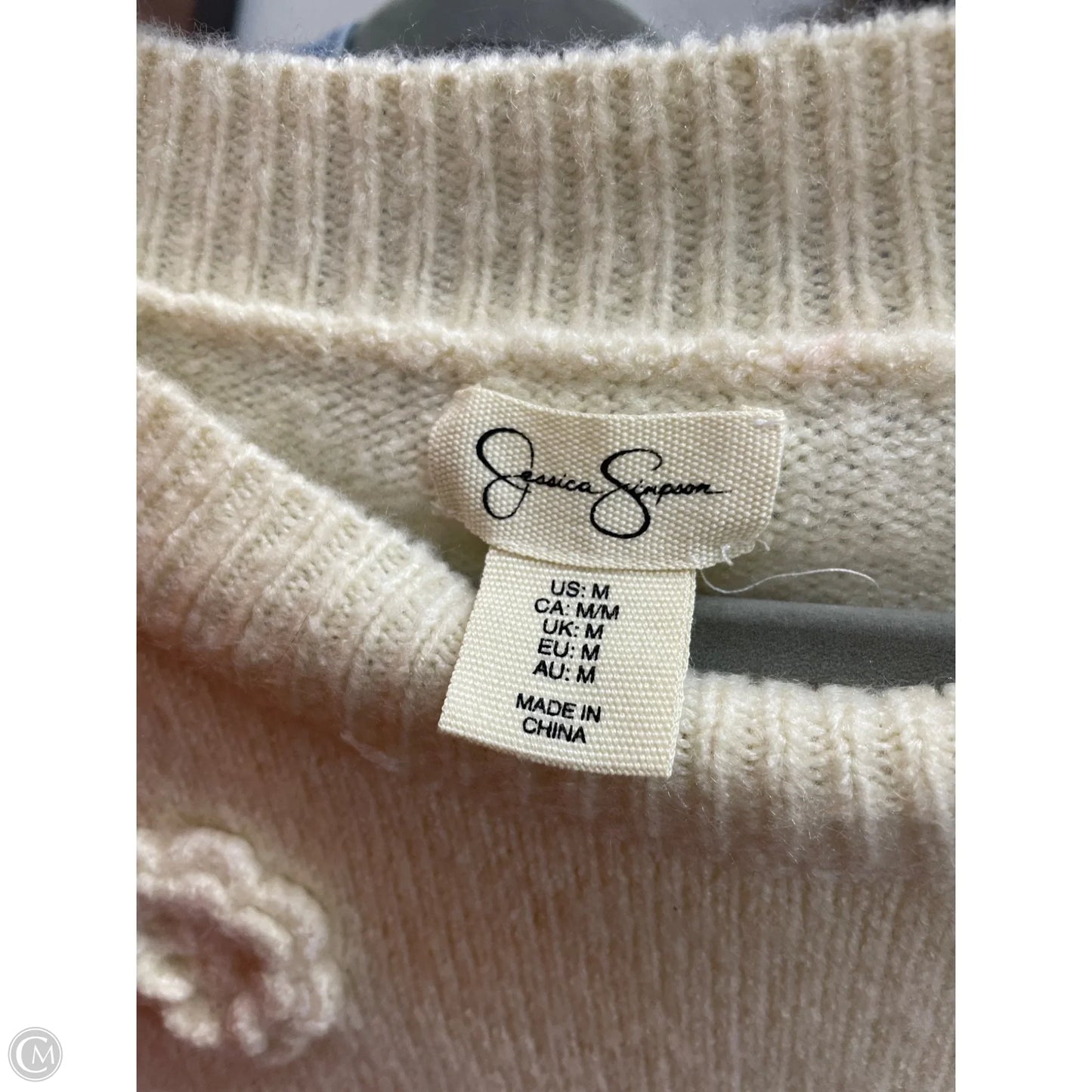 Sweater By Jessica Simpson In Cream, Size: M