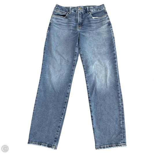 Jeans Flared By Good American In Blue Denim, Size: 12