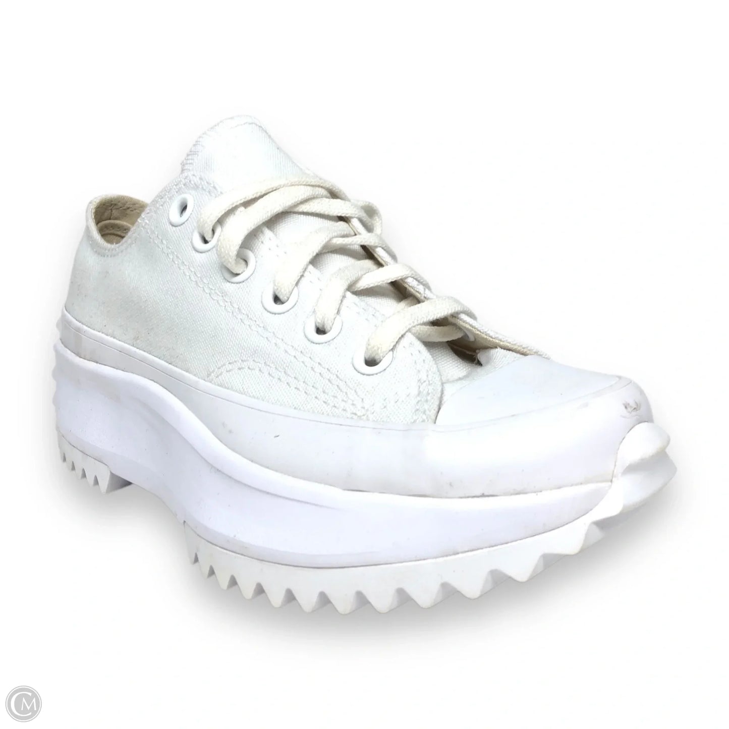 Shoes Sneakers Platform By Converse In Tan & White, Size: 6