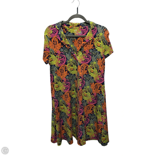 Dress Casual Midi By Cmc In Multi-colored, Size: S