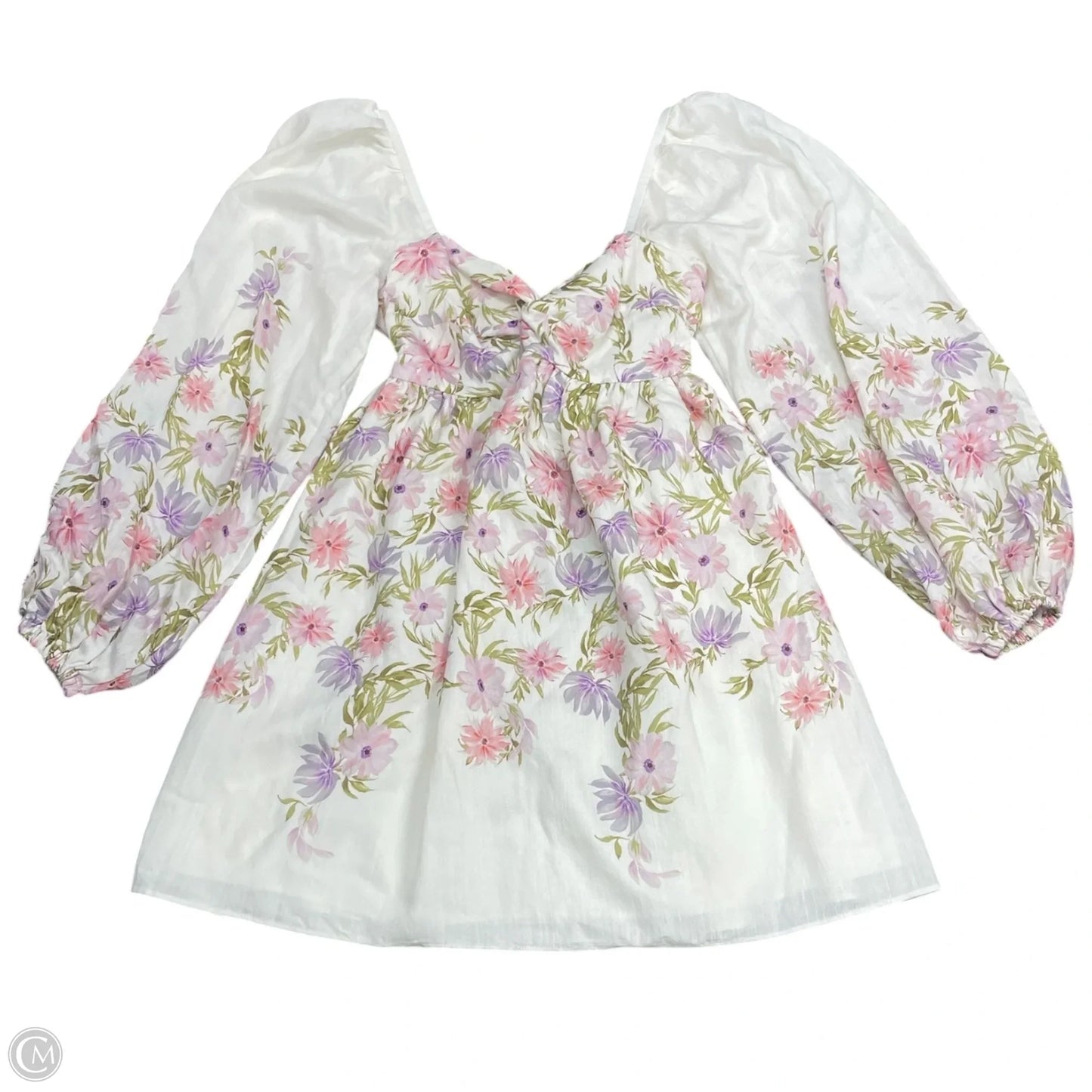 Dress Casual Short By Express In Floral Print, Size: Xs