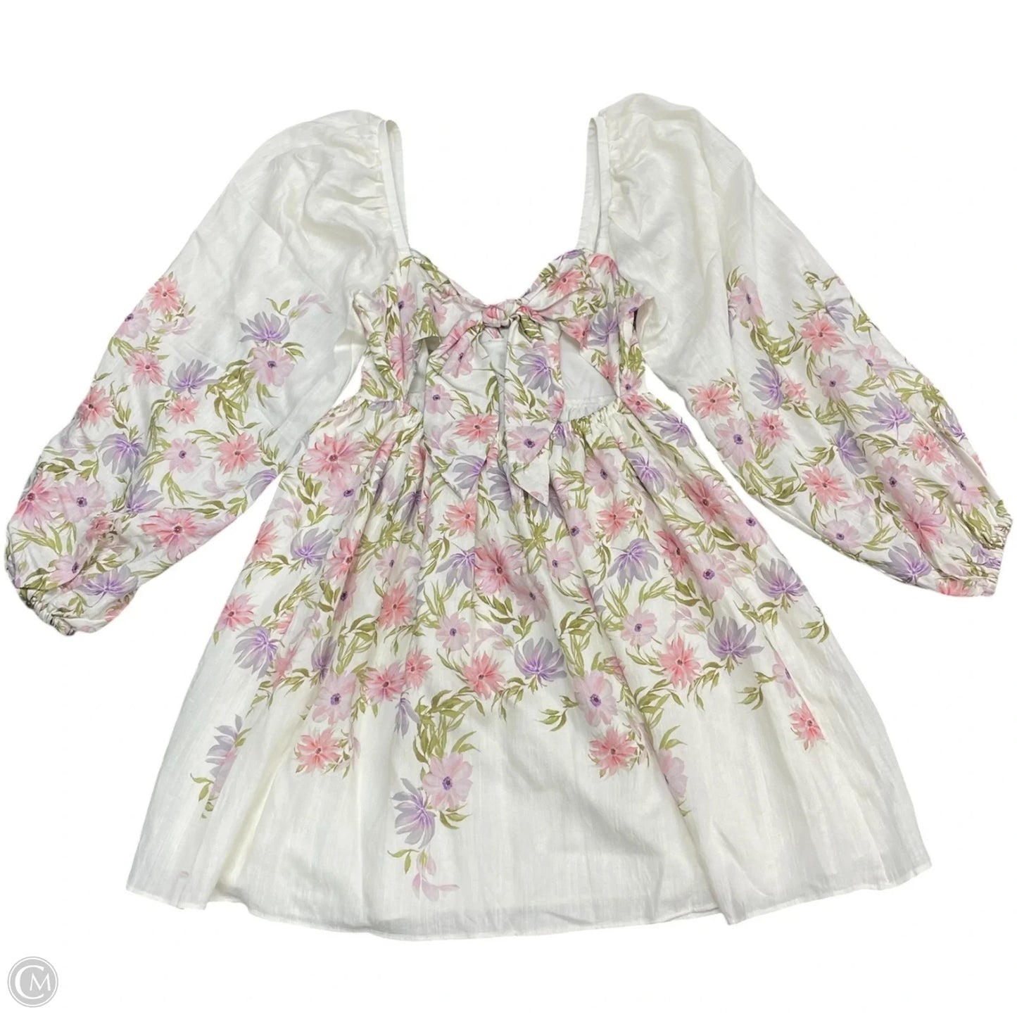 Dress Casual Short By Express In Floral Print, Size: Xs