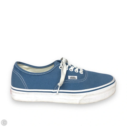 Shoes Sneakers By Vans In Blue, Size: 8.5