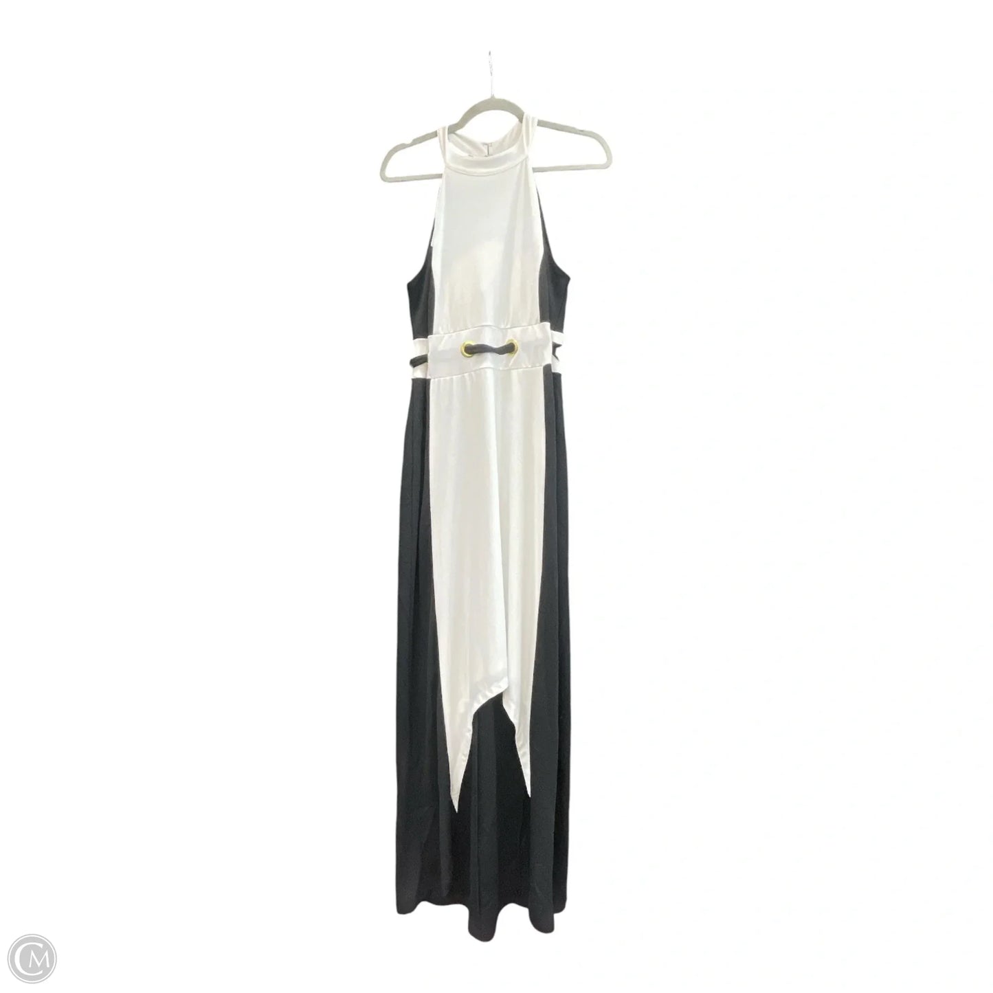 Dress Party Long By Venus In Black & Cream, Size: M