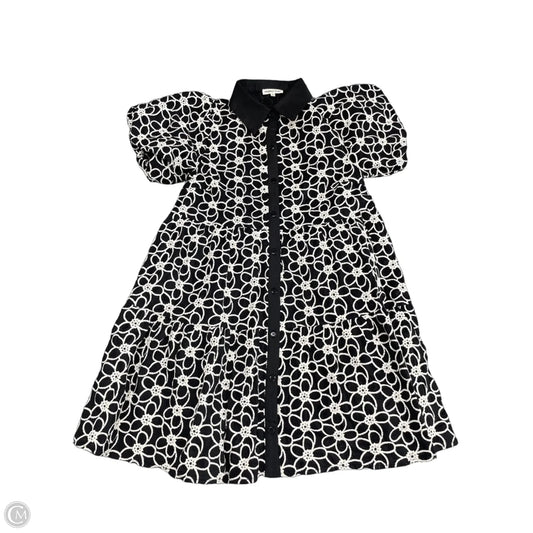 Dress Casual Short By Main Strip In Black & Cream, Size: S