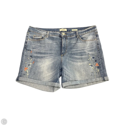 Shorts By Vintage America In Blue Denim, Size: 16