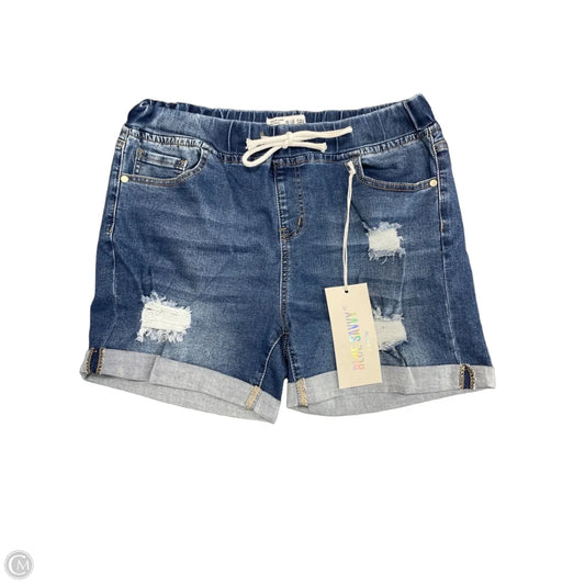 Shorts By Clothes Mentor In Blue Denim, Size: 14