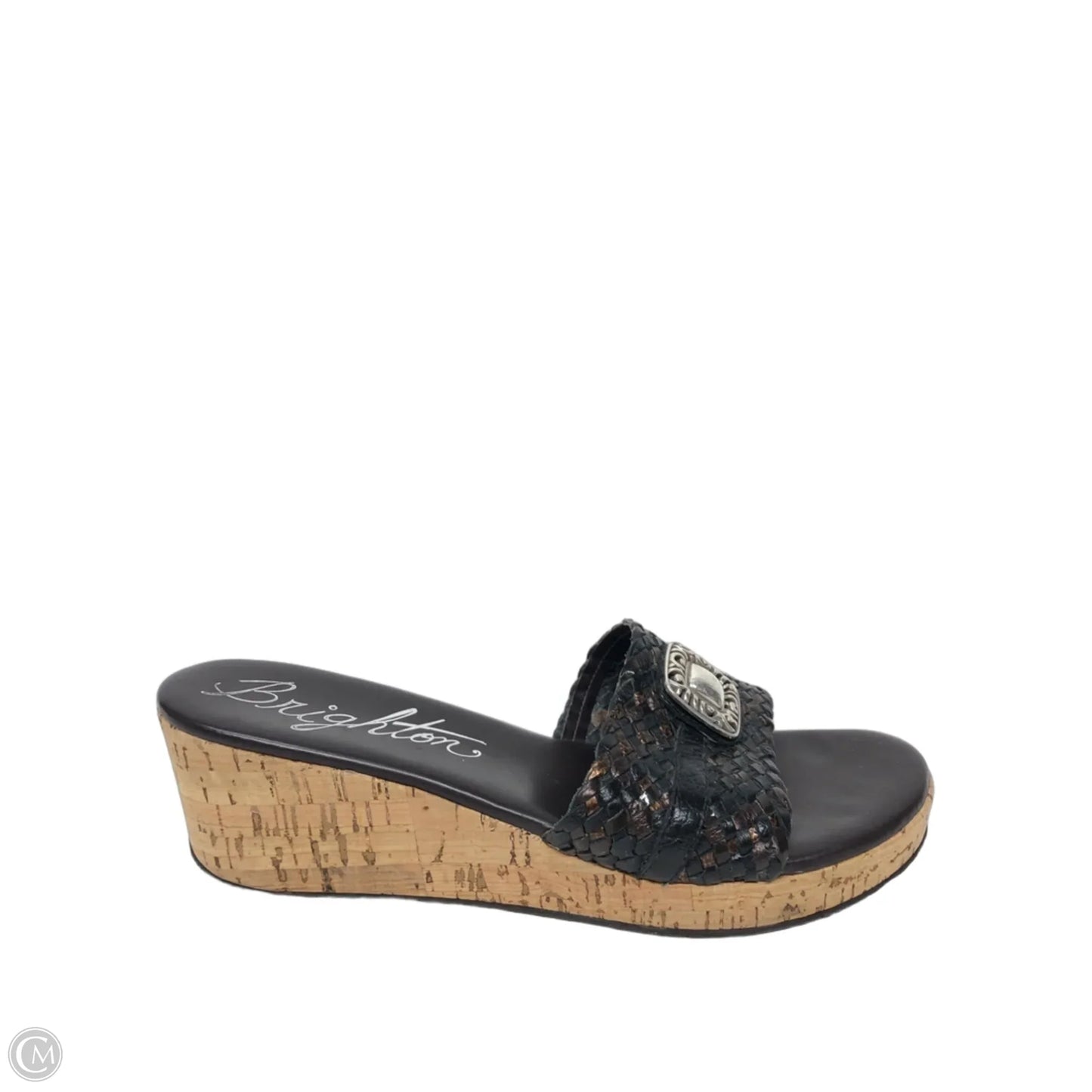 Sandals Heels Wedge By Brighton In Brown, Size: 9