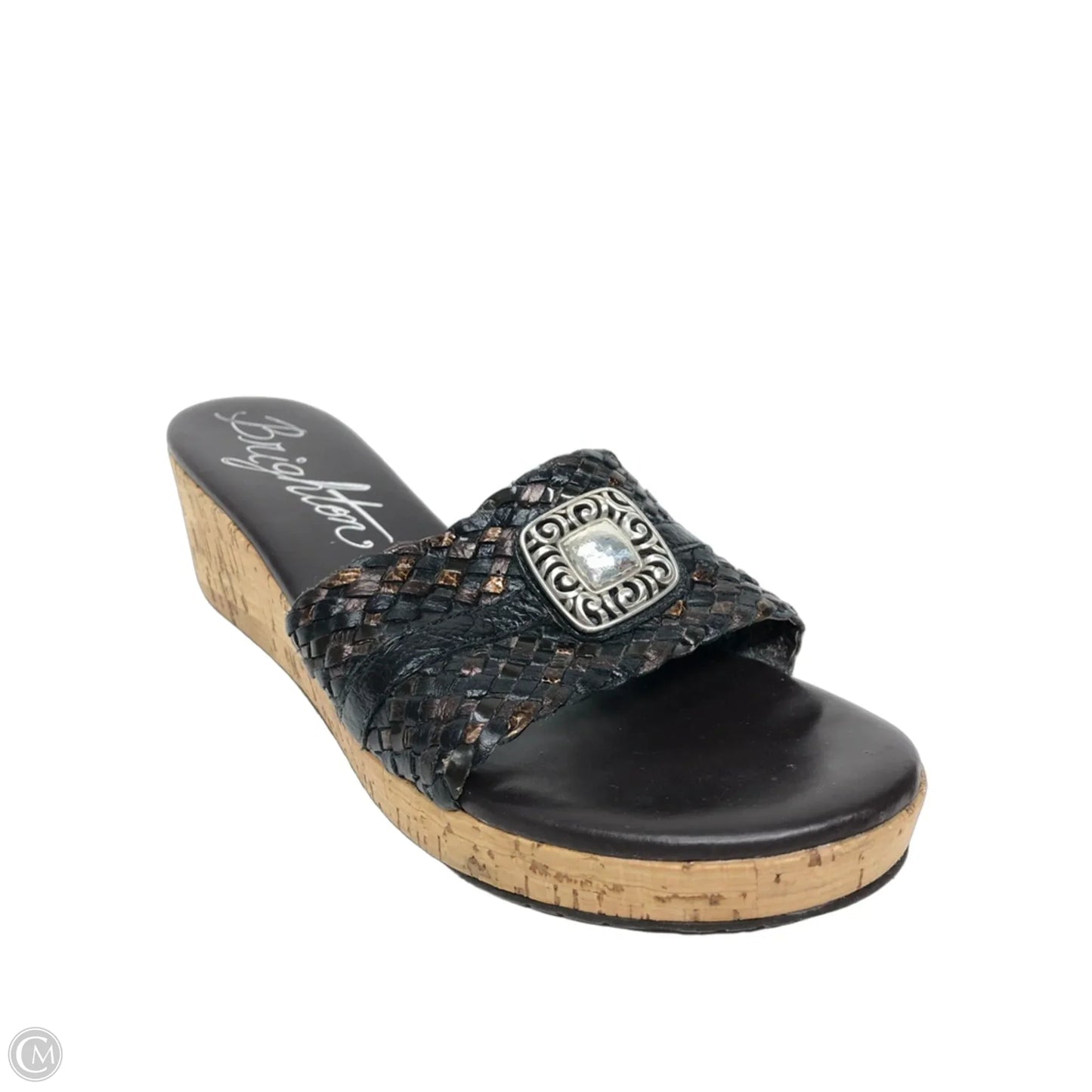Sandals Heels Wedge By Brighton In Brown, Size: 9