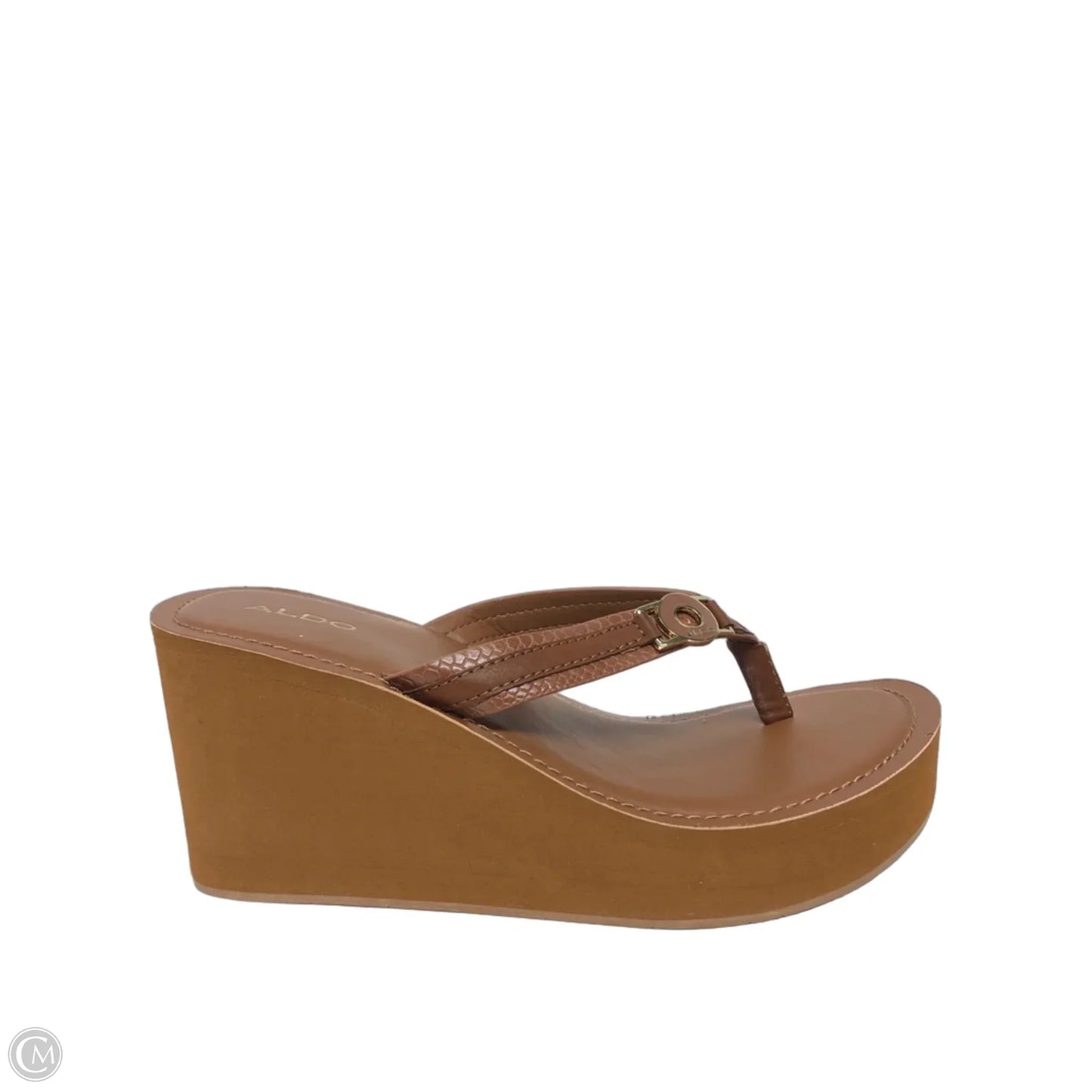 Sandals Heels Platform By Aldo In Brown, Size: 7.5