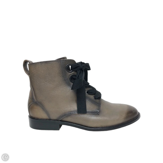 Boots Ankle Flats By Isola In Brown, Size: 8.5