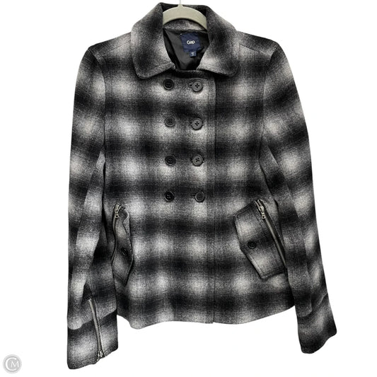 Coat Peacoat By Gap In Grey, Size: M