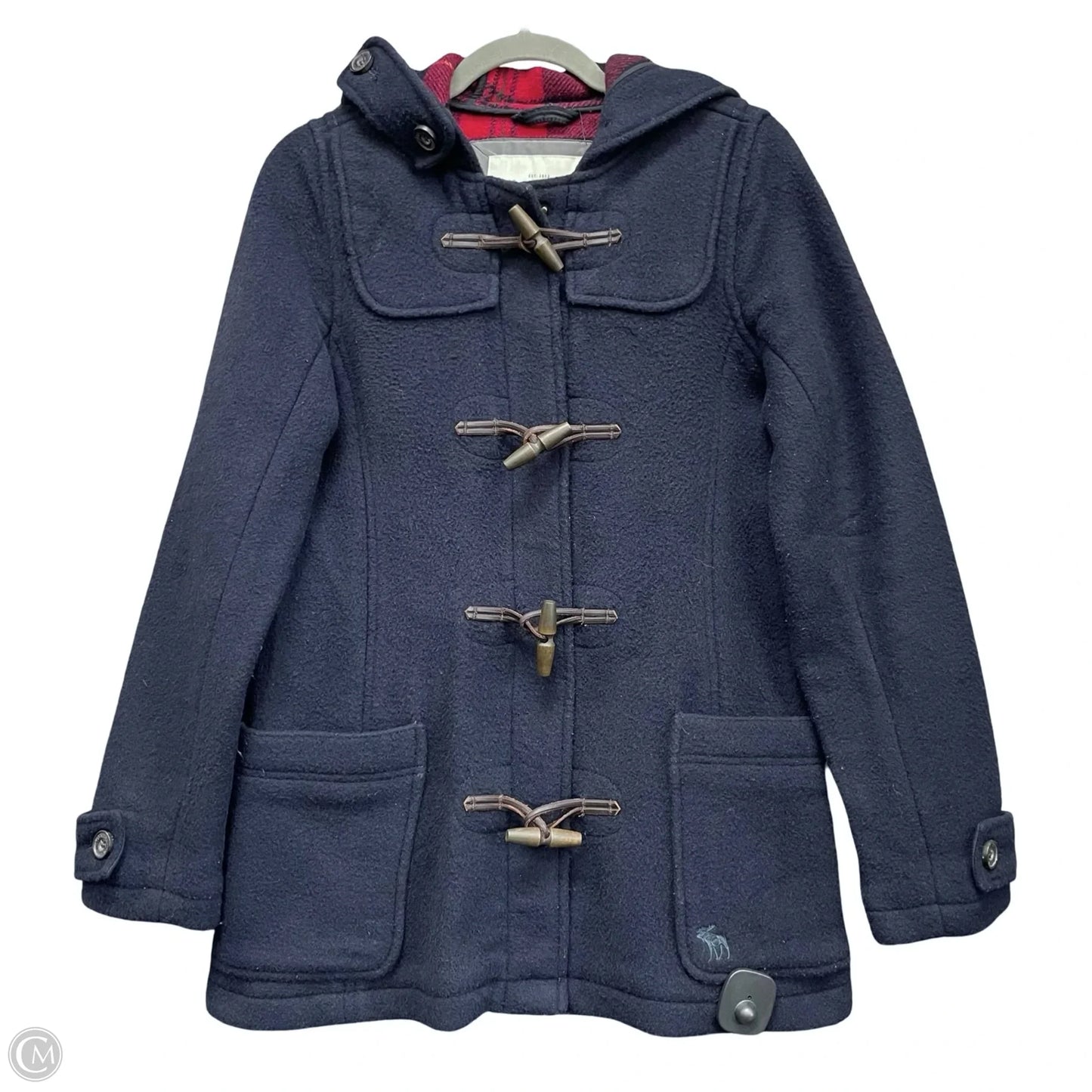 Coat Wool By Abercrombie And Fitch In Navy, Size: L