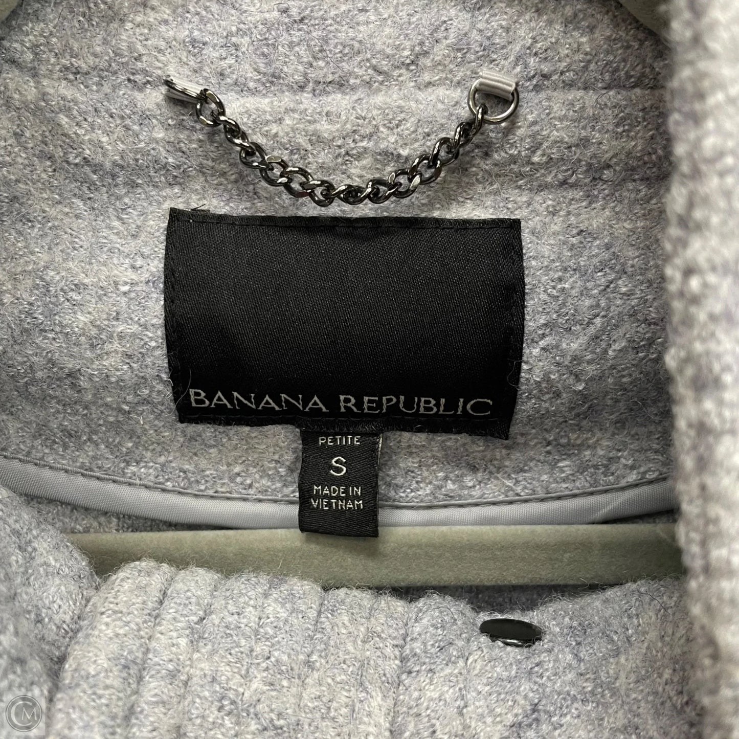 Jacket Moto By Banana Republic In Grey, Size: S