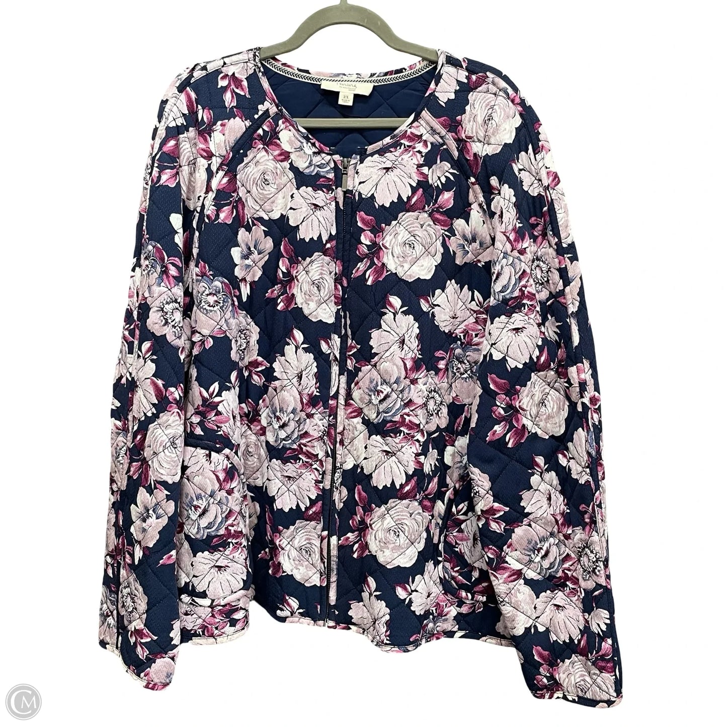 Jacket Puffer & Quilted By Nurture In Floral Print, Size: 2x