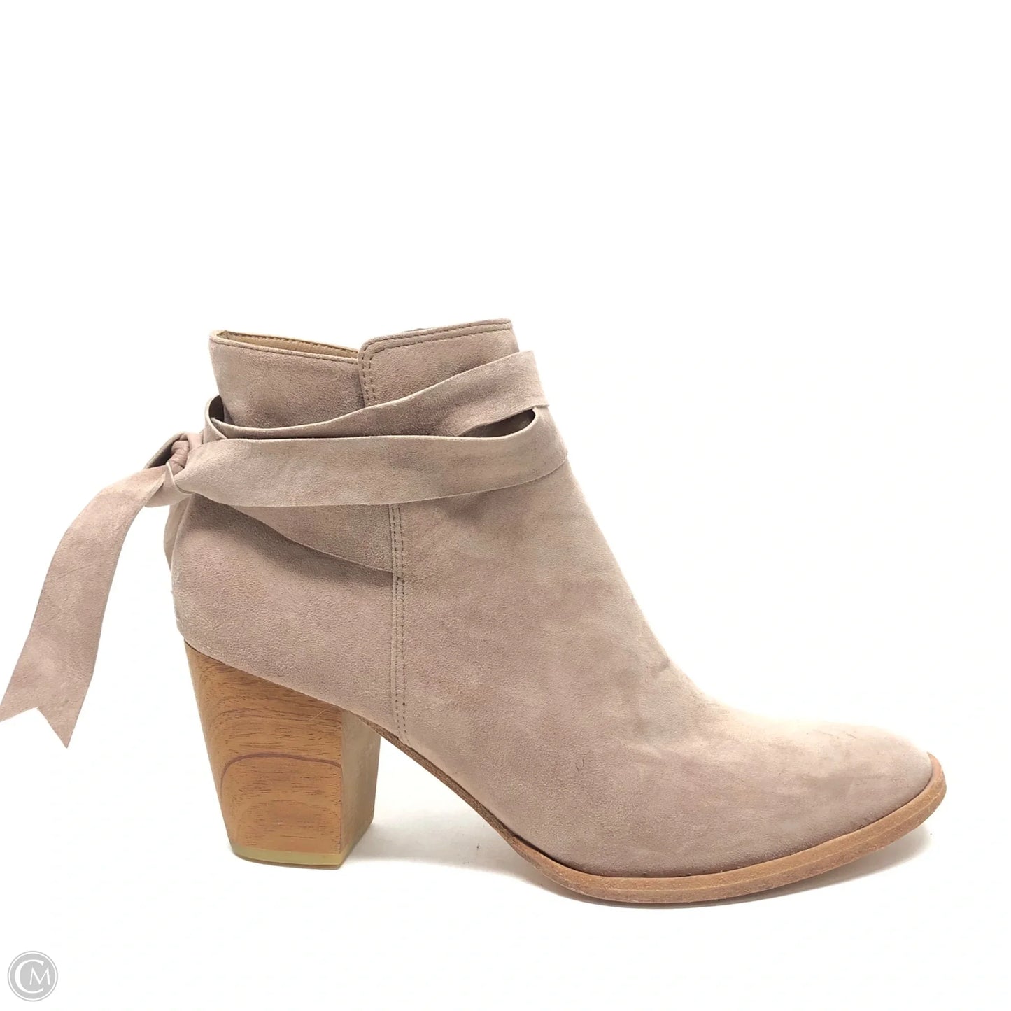 Boots Ankle Heels By Cmb In Tan, Size: 7.5