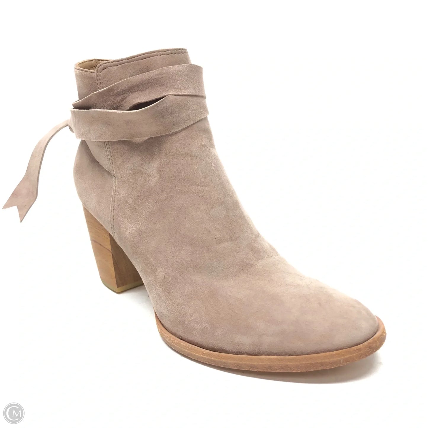 Boots Ankle Heels By Cmb In Tan, Size: 7.5