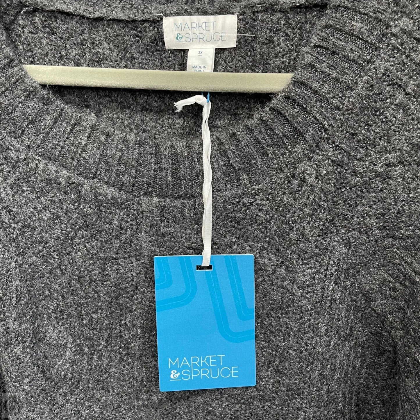 Sweater By Market & Spruce In Grey, Size: 2x