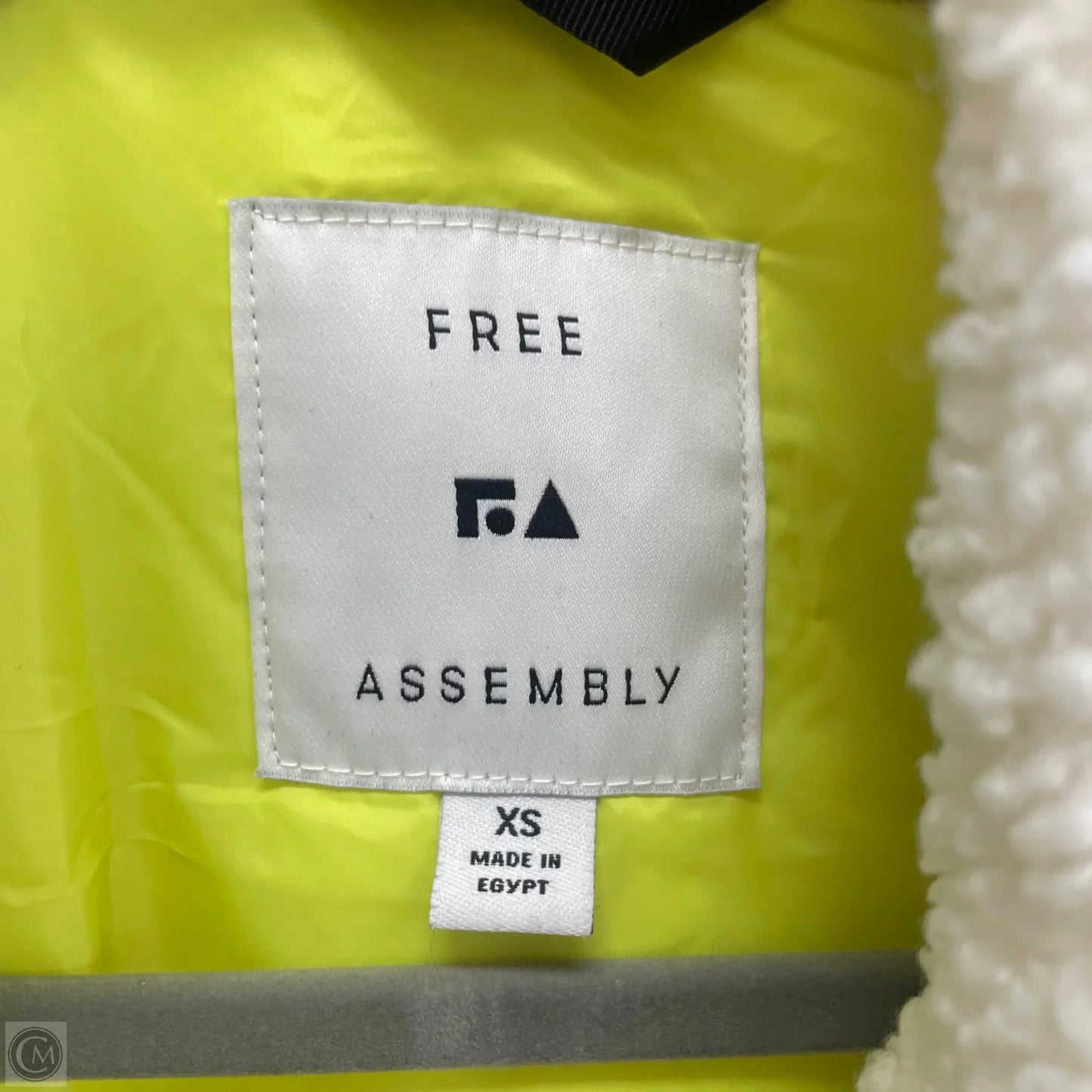 Jacket Fleece By Free Assembly In Ivory, Size: Xs