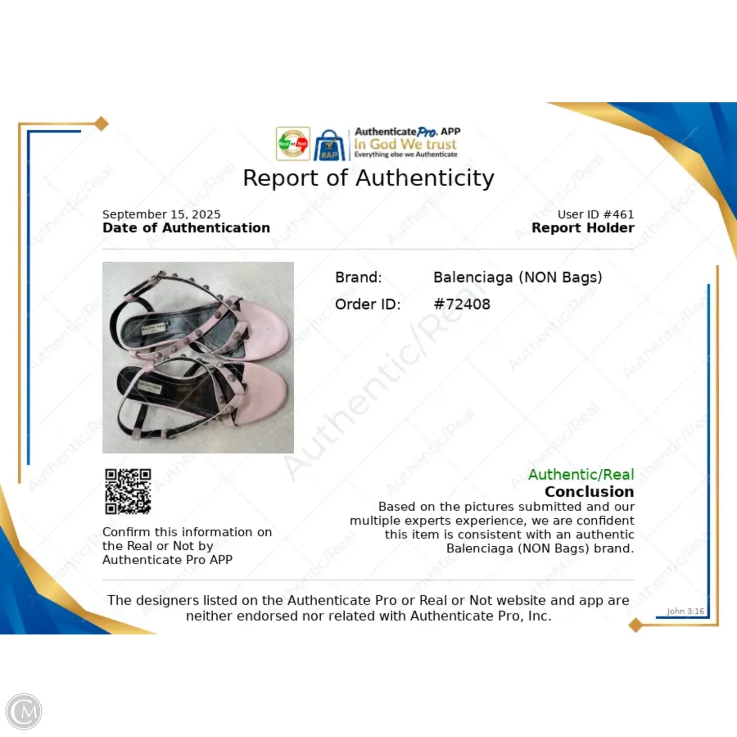 Sandals Luxury Designer By Balenciaga In Pink, Size: 7.5