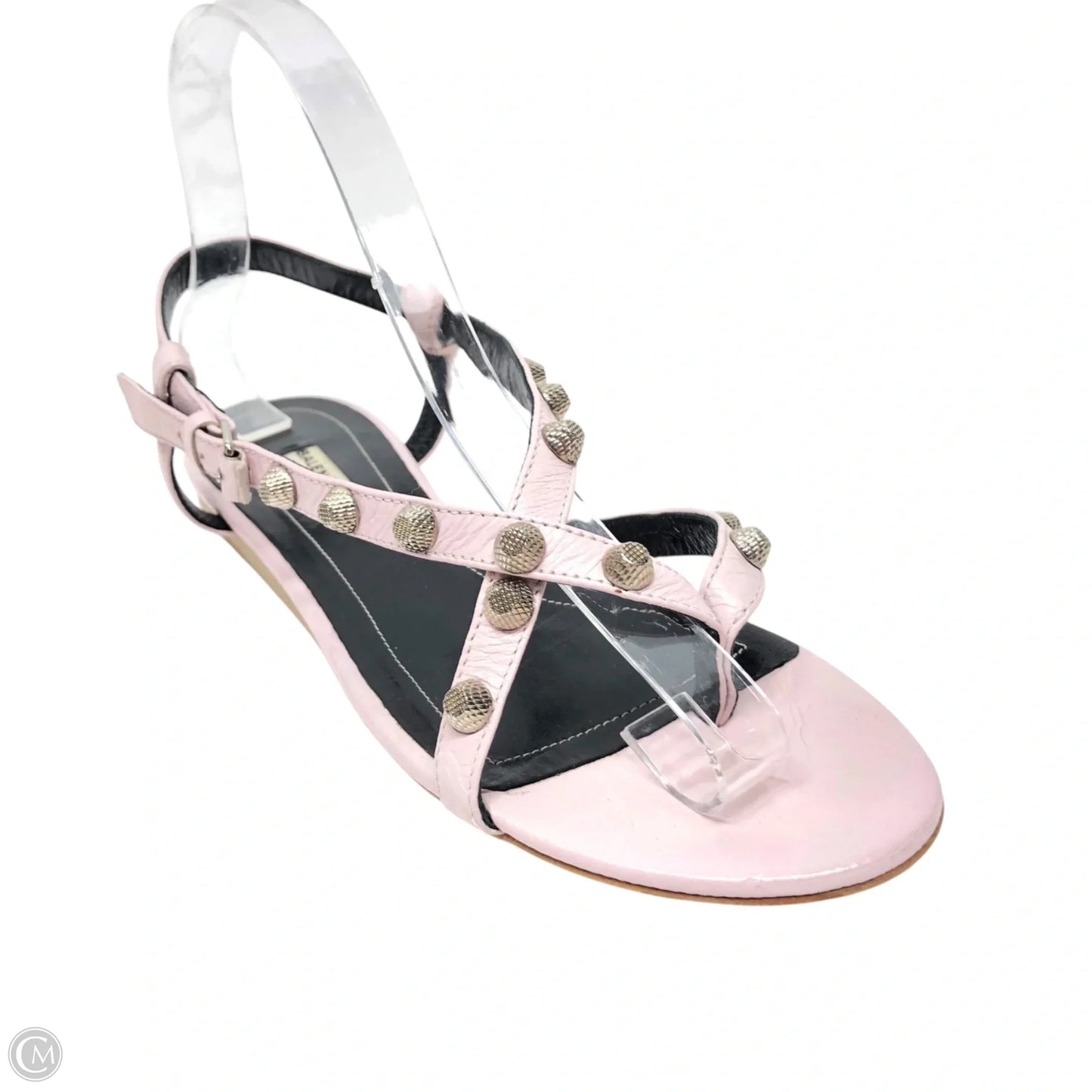 Sandals Luxury Designer By Balenciaga In Pink, Size: 7.5