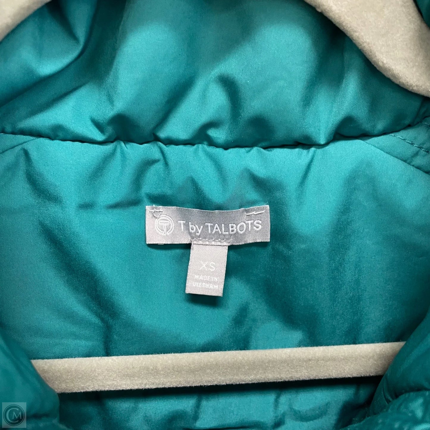 Vest Puffer & Quilted By Talbots In Blue & Green, Size: Xs