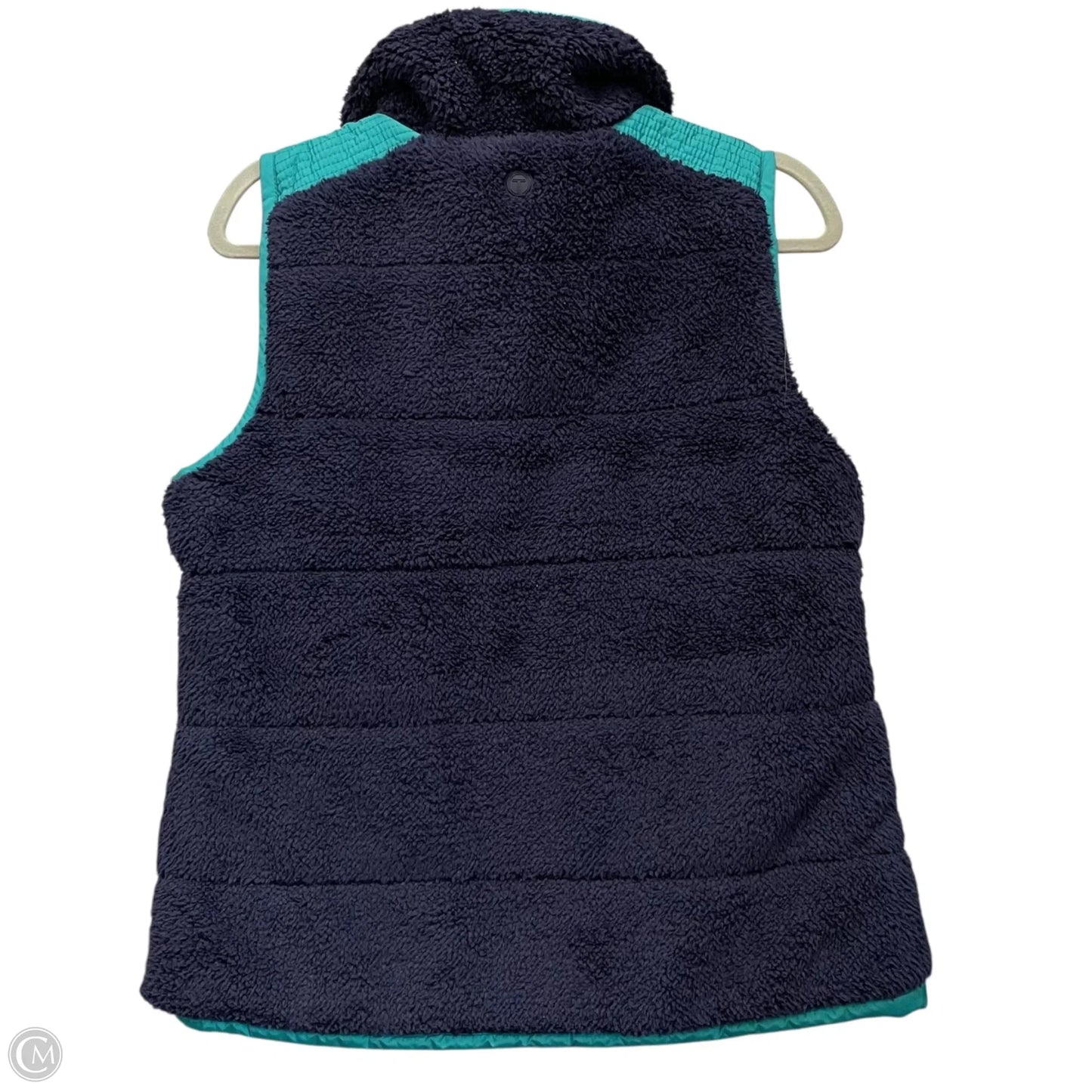 Vest Puffer & Quilted By Talbots In Blue & Green, Size: Xs