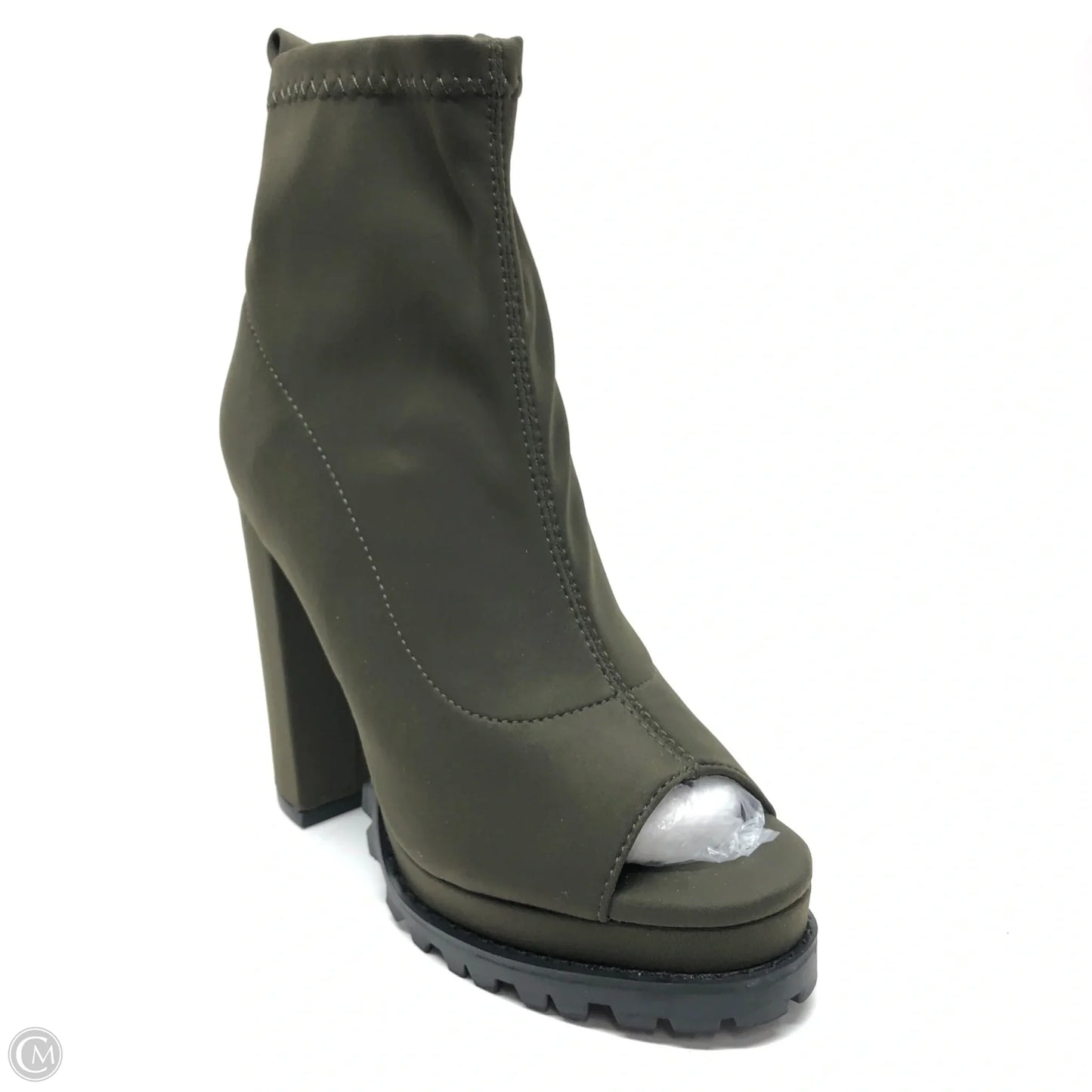 Boots Ankle Heels By Fashion Nova In Green, Size: 6.5