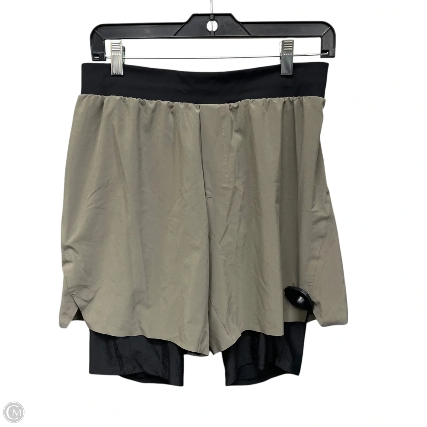 Athletic Shorts By Lululemon In Black & Brown, Size: 8