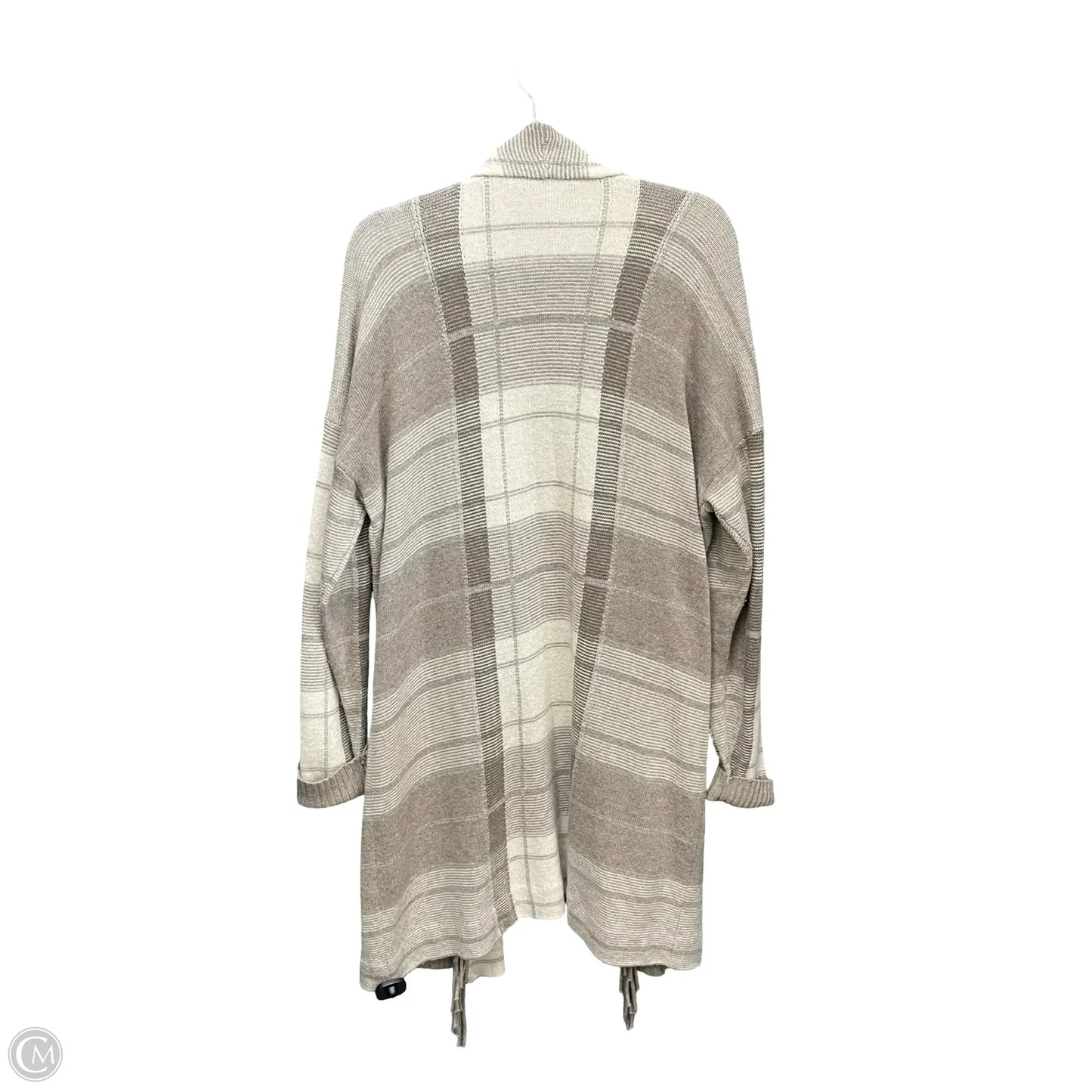 Sweater Cardigan By Lauren By Ralph Lauren In Taupe, Size: Xl