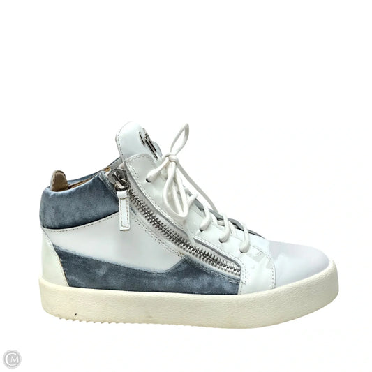 Shoes Designer By Giuseppe Zanotti In Blue & White, Size: 6.5