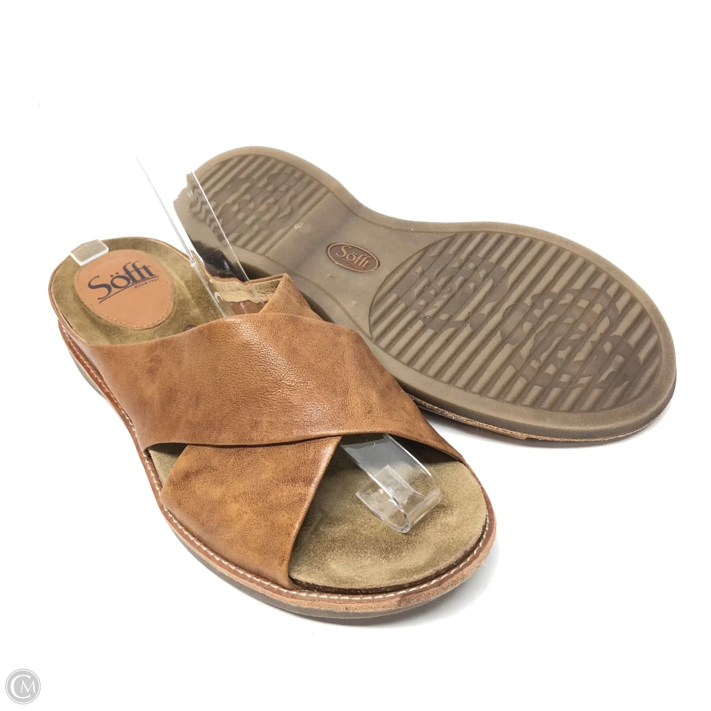 Sandals Flats By Sofft In Brown, Size: 7.5