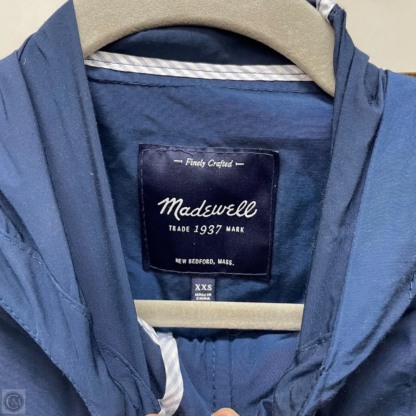 Coat Raincoat By Madewell In Navy, Size: Xxs