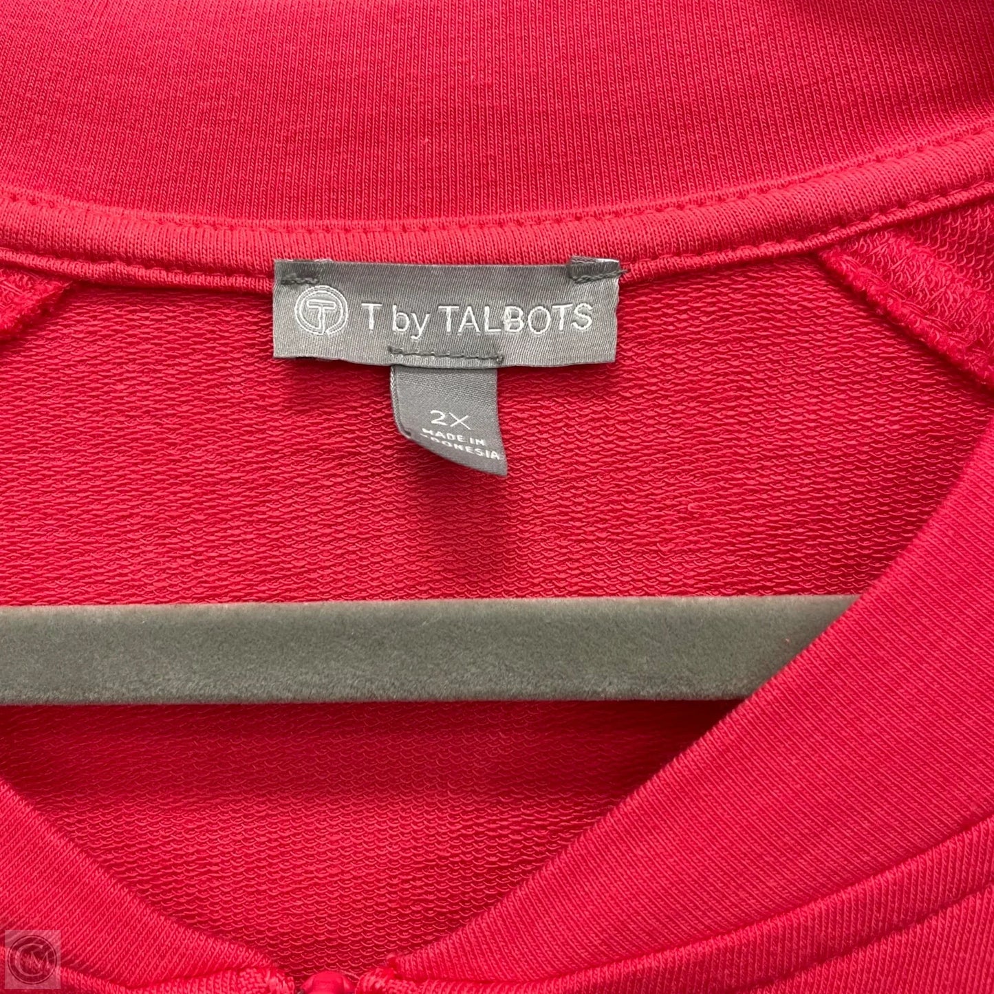 Athletic Jacket By Talbots In Red, Size: 2x