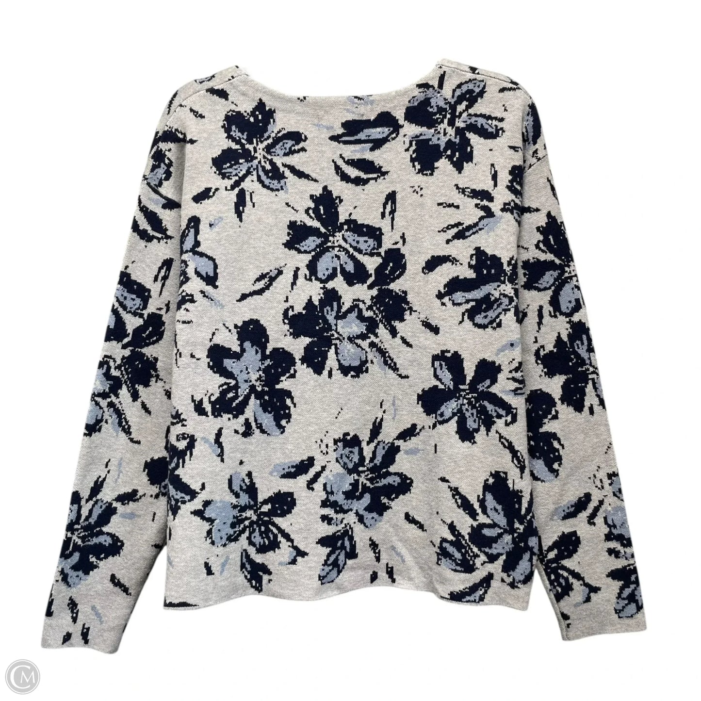 Sweater By Cynthia Rowley In Blue & Grey, Size: M