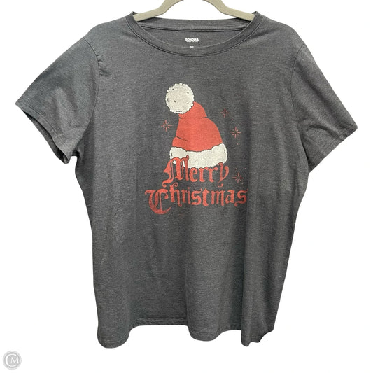 Top Short Sleeve Basic By Sonoma In Grey, Size: Xl