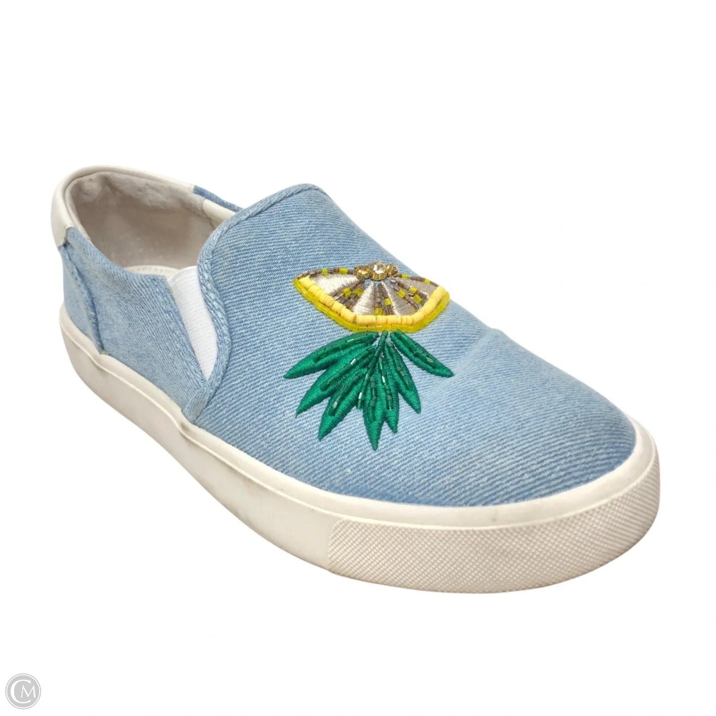 Shoes Flats By Sam Edelman In Blue Denim, Size: 5.5