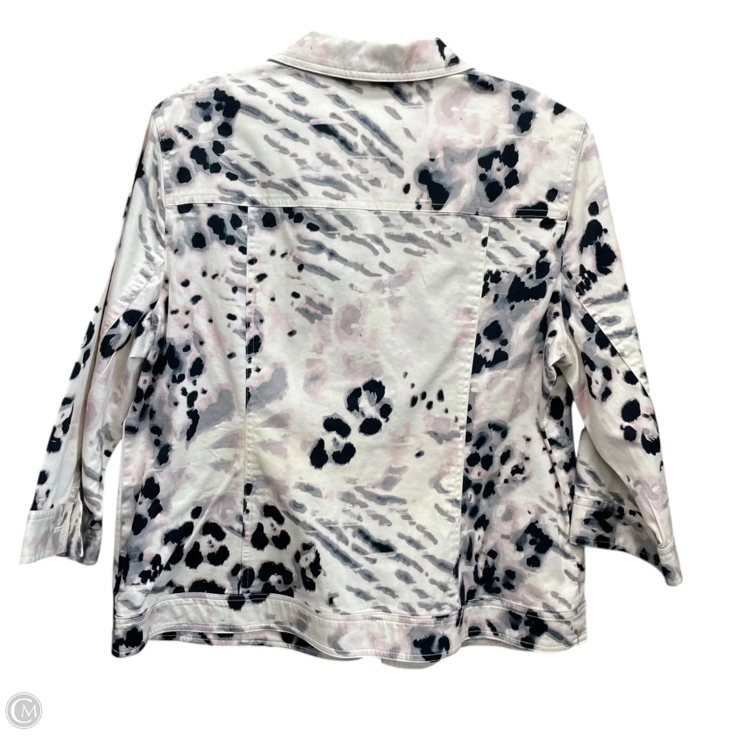 Jacket Shirt By Chicos In Multi-colored, Size: Xl