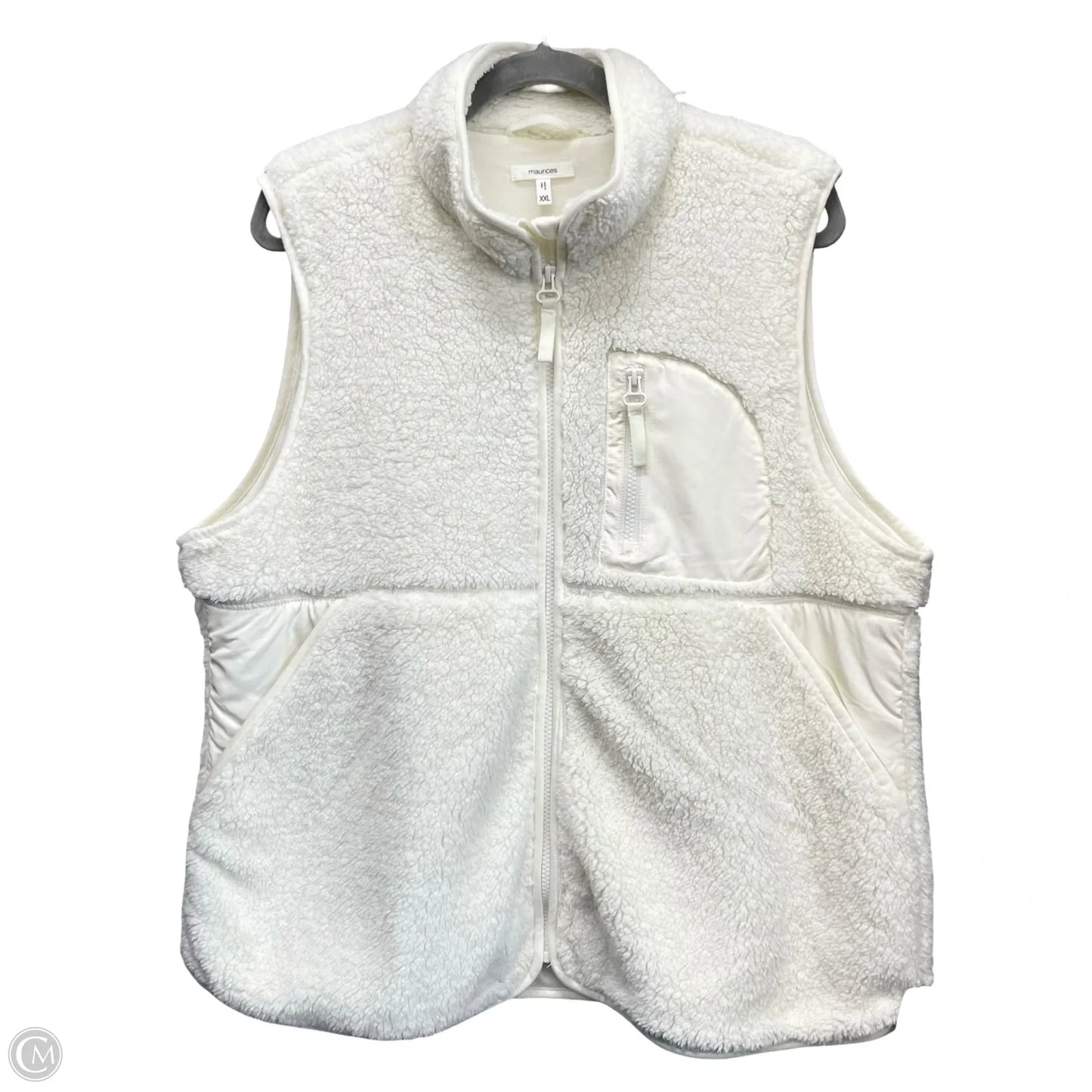 Vest Fleece By Maurices In Cream, Size: Xxl
