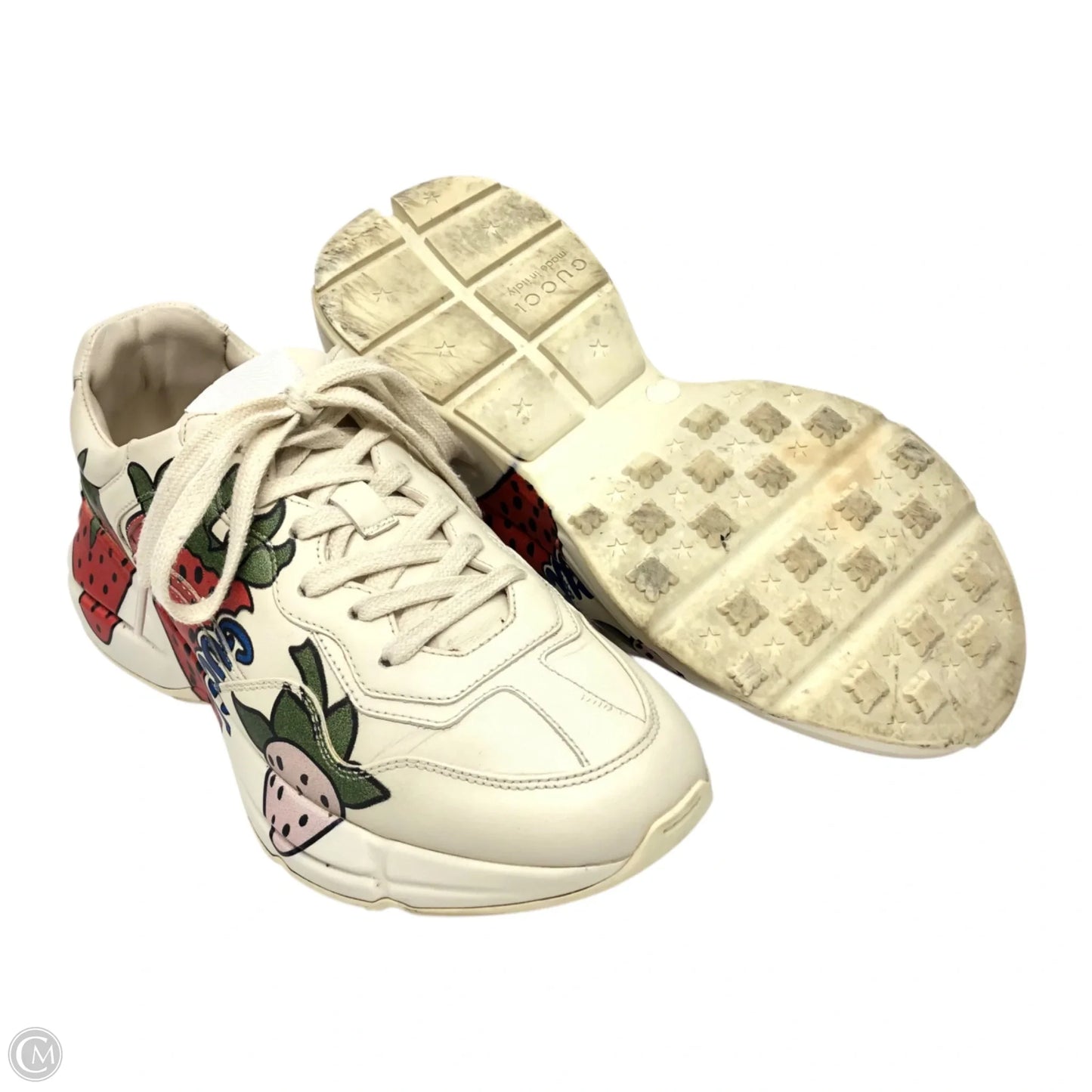 Shoes Luxury Designer By Gucci In Beige, Size: 8.5