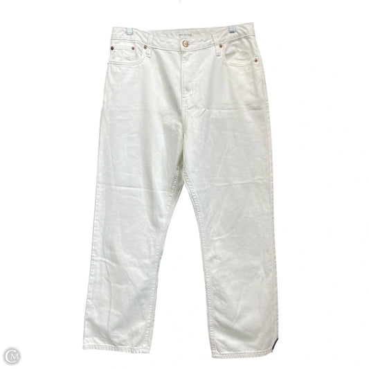 Jeans Cropped By Avec Les Filles In White Denim, Size: 10
